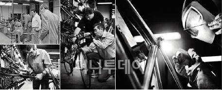 ▲ 에디 먹스 사이클을 설립한 그는 직접 생산에 참여해 세세한 곳까지 신경을 썼고, 덕분에 소규모 공방으로 시작했던 그의 회사는 곧 세계 유명 선수들의 사랑을 받는 명품 자전거사로 자리잡았다.