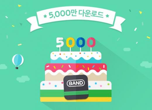 SNS 밴드, 글로벌 다운로드 5000만 돌파