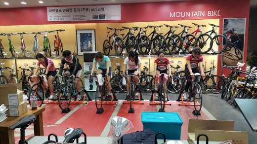 예능 자전거 페달