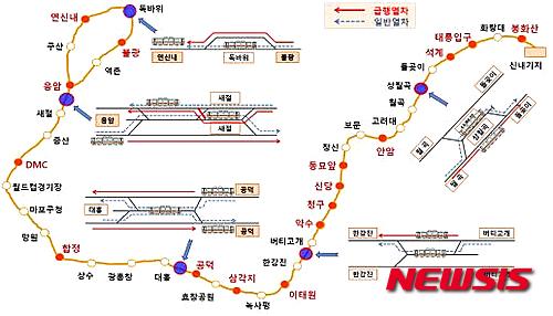 지하철 6호선 급행열차 운행 노선도. /자료=뉴시스(서울시의회 제공)