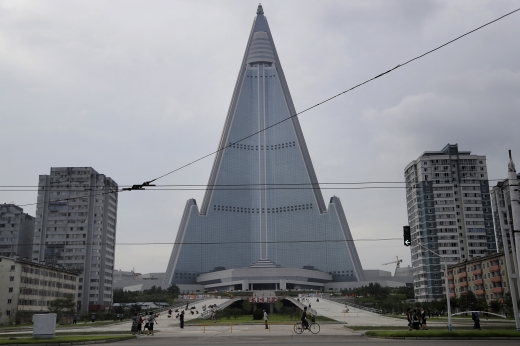 미국인 북한 여행. 사진은 북한 평양에 있는 류경호텔. /자료사진=뉴시스