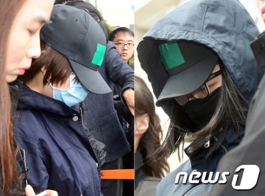'인천 초등생 살인사건' 두 피고인들. /자료사진=뉴스1