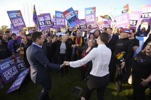 호주 동성결혼. /사진=뉴시스(AP 제공)