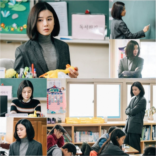 '마더' 이보영, 흑단발+정장 차가운 선생님으로 완벽 변신