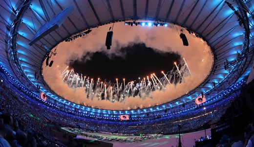 2016 리우데자네이루 올림픽 개막식이 6일(한국시간) 브라질 리우 마라카낭 주경기장에서 열렸다. /사진=뉴시스