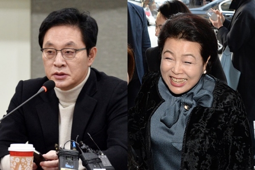 정두언 전 의원, 김윤옥 여사(오른쪽). /사진=뉴시스