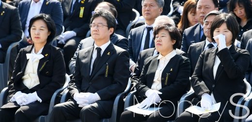[머니S포토] 세월호 4주기 추도식, 한국당 대표는 불참