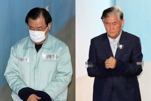 이병기 전 국정원장(왼쪽)과 최경환 자유한국당 의원. /사진=뉴스1