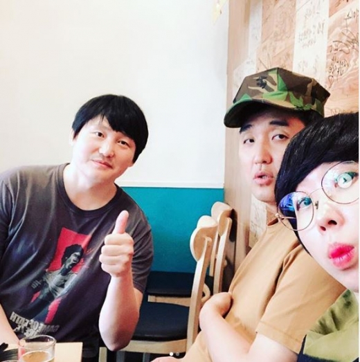 (왼쪽부터) 김대범, 임혁필, 권진영. /사진=권진영 인스타그램 캡처