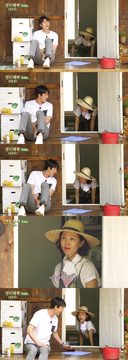 정우성 염정아. /사진=tvN '삼시세끼 산촌편' 화면 캡처