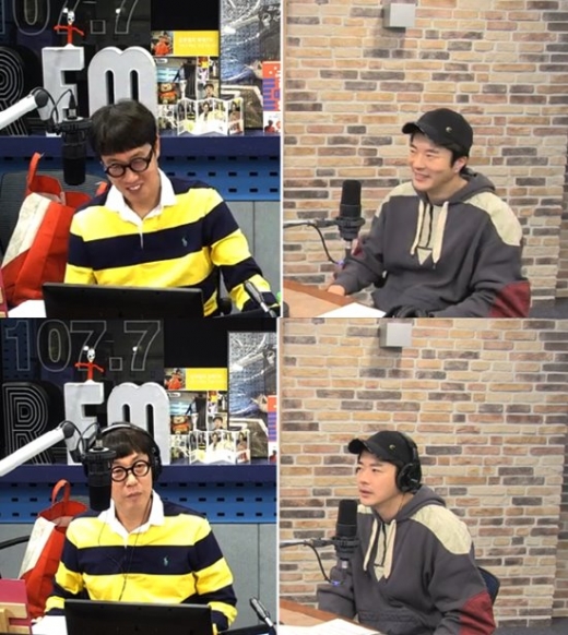 (왼쪽부터)김영철과 권상우. /사진=SBS 보이는라디오 방송화면 캡처