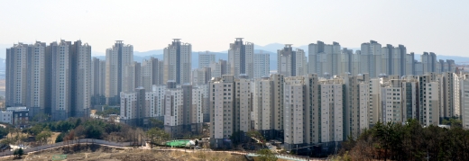 공공기관 등이 밀집한 행정타운 인근 아파트 단지의 인기가 높다. 사진은 세종시의 한 아파트 밀집 지역. /사진=뉴시스 DB