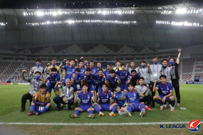 수원삼성이 ACL 16강 진출에 성공했다. /사진=프로축구연맹