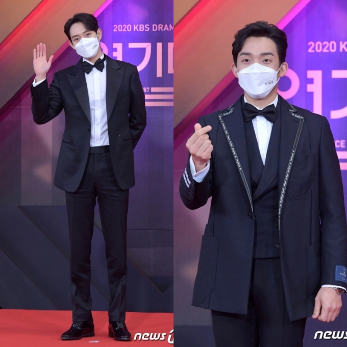 배우 서지훈(왼쪽), 이상이가 '2020 KBS 연기대상' 남자 신인상을 공동 수상했다. /사진=뉴스1
