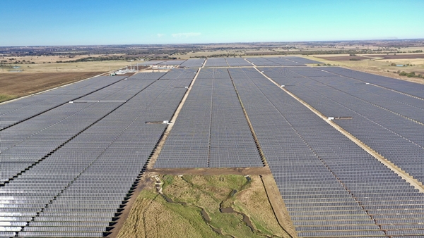 미국 텍사스주 81MW 태양광 발전소. /사진=한화큐셀