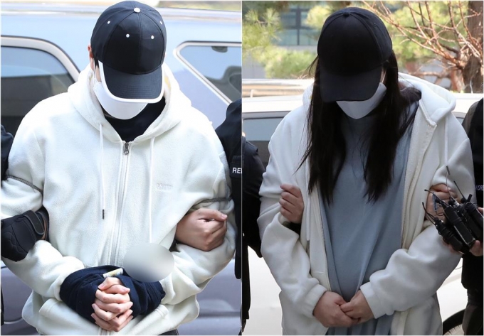 인천에서 8살 딸을 학대해 숨지게 한 혐의를 받는 20대 부부가 구속 전 피의자 심문을 받기 위해 법원에 출석했다. /사진=뉴스1