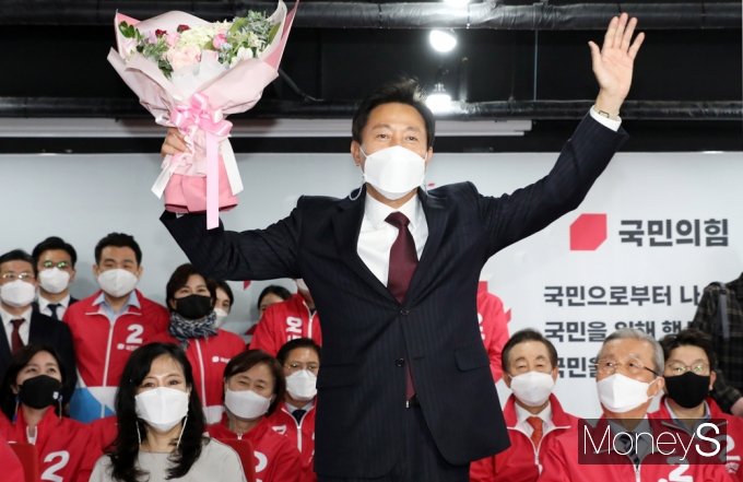 오세훈 서울시장은 4·7 재·보궐선거에서 57.5% 득표율로 당선됐다. /사진=임한별 기자