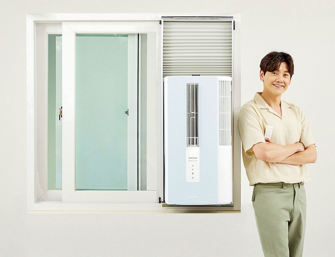 삼성전자가 출시한 창문형 에어컨 윈도우 핏. / 사진=삼성전자