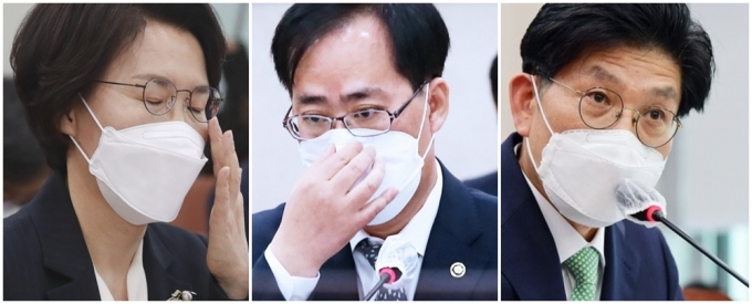 국민의힘은 임혜숙·박준영노형욱 장관 후보자를 부적격 인사로 규정했다./ 사진=임한별 기자, 장동규 기자