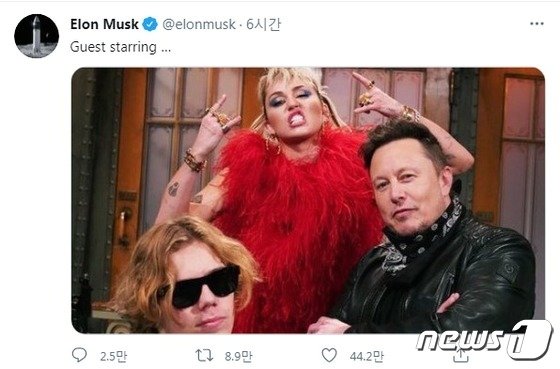일명 '도지 파더'로 불리는 일론 머스크 테슬라 최고경영자(CEO)가 미국의 인기 코미디 프로그램인 세터데이 나이트 라이브(SNL)에 출연해 도지코인이 사기라고 발언하면서 한때 35% 이상 폭락했다./사진=뉴스1