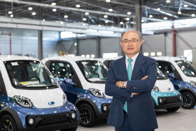 박영태 쎄보모빌리티 대표(사진·59)는 초소형 전기차 국내 판매 1위를 넘어 2025년까지 연간 1만대를 팔아 아시아 시장을 선도하겠다고 밝혔다. /사진제공=쎄보모빌리티
