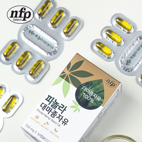 넥스트BT가 11일 오전 9시25분 NS홈쇼핑에서 'nfp 피놀라 대마종자유'를 6개월, 12개월분 구성으로 방송판매 한다./사진제공=넥스트BT