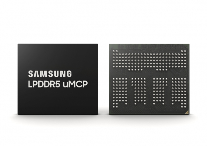 최근 삼성전자가 글로벌 5G 스마트폰 수요에 맞춰 선보인 멀티칩 패키지 'LPDDR5 uMCP'. /사진제공=삼성전자