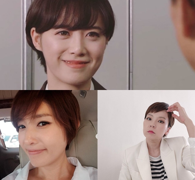 방송인들의 '숏컷' 인증 행렬이 이어지고 있다. 숏컷 헤어스타일을 인증한 (사진 윗쪽부터 시계방향으로) 배우 구혜선·칼럼니스트 곽정은·방송인 김경란. /사진=인스타그램 캡처