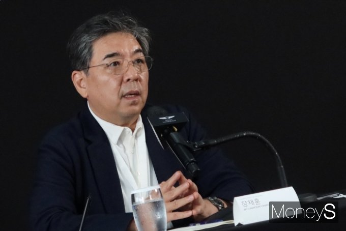 장재훈 사장은 한국 남자 골프의 가능성을 높이 평가하며 지속 후원을 밝혔다. /사진=박찬규 기자