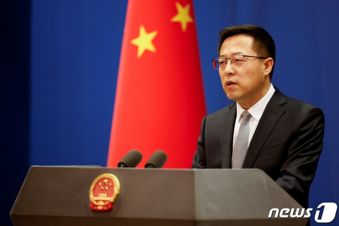자오리젠(趙立堅) 중국 외교부 대변인. © 로이터=뉴스1 © News1 정윤영 기자