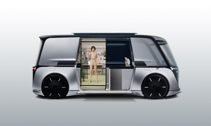 LG전자 미래 자율주행차 콘셉트 카 'LG 옴니팟'. / 사진=LG전자