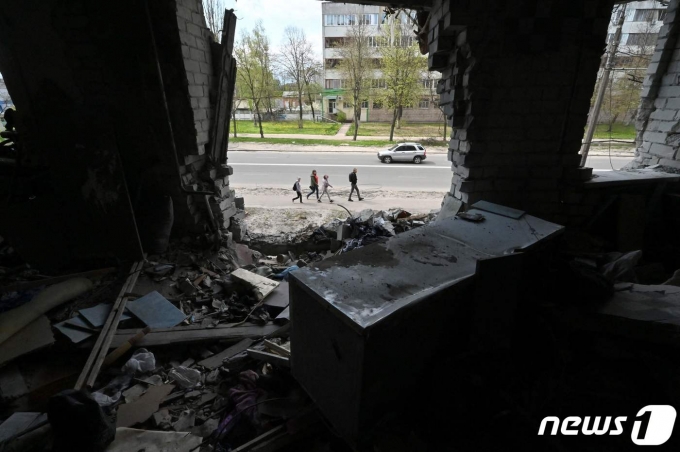 러시아군이 우크라이나 북부 체르니히우에 미사일 공격을 가했다. 사진은 기사 내용과 직접적 연관이 없음. © AFP=뉴스1 © News1 정윤영 기자