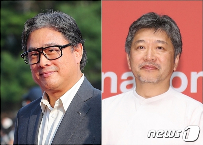 박찬욱(왼쪽), 고레에다 히로카즈 감독 © 뉴스1 DB
