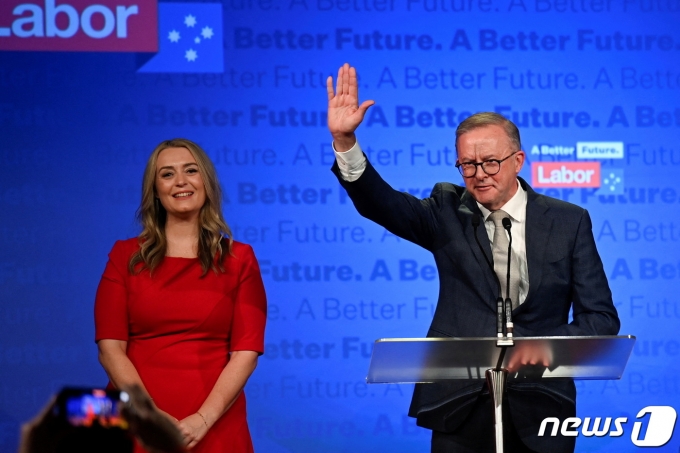 호주에서 총선이 실시된 가운데 중도 좌파인 노동당의 앤서니 알바니즈 대표가 총리로 선출될 전망이다. © 로이터=뉴스1 © News1 정윤영 기자