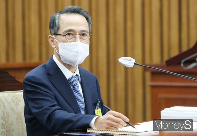 [머니S포토] 김규현 "백신 지원 의사를 밝혔지만, 北 답없는 상태"
