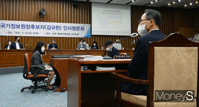 [머니S포토] 김규현 국정원장 후보자 인사청문회