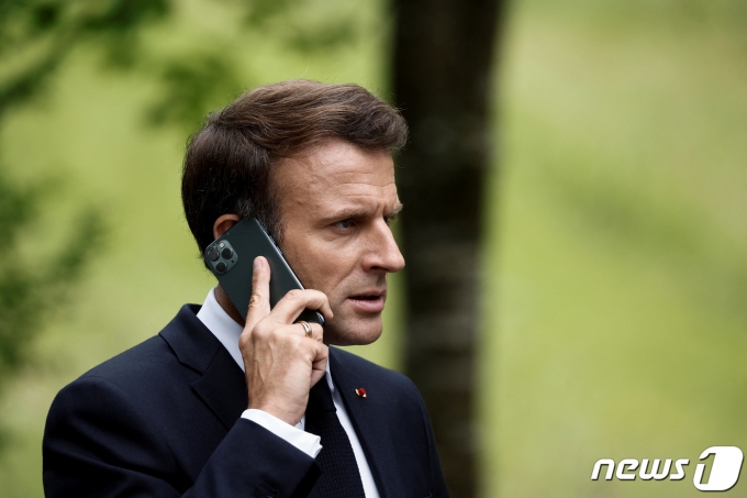 에마뉘엘 마크롱 프랑스 대통령. © 로이터=뉴스1 © News1 정윤영 기자