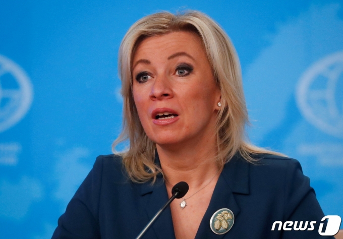 마리야 자하로바 러시아 외무부 대변인. © 로이터=뉴스1 © News1 최서윤 기자