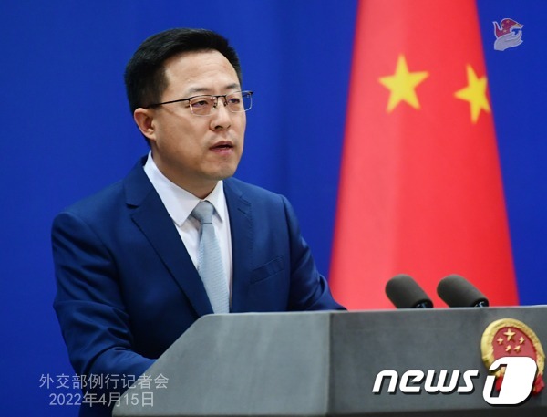 자오리젠 중국 외교부 대변인. © 뉴스1 (중국 외교부)