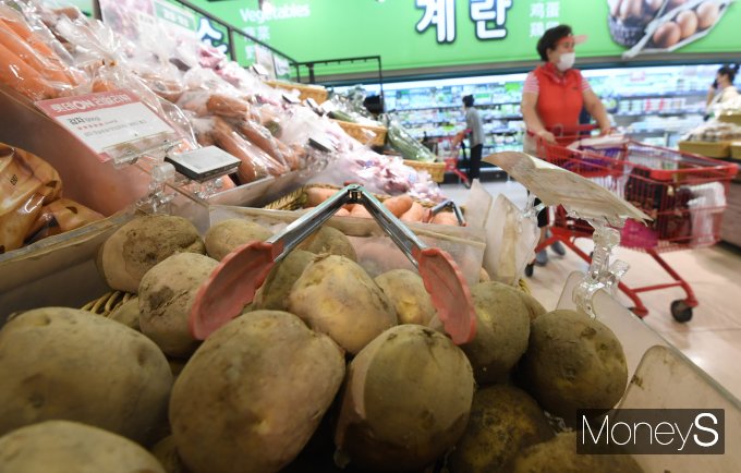 [머니S포토] 소비자물가 외환위기 이후 최고치…감자 가격 37.8% 상승