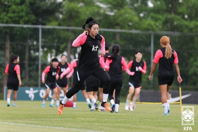 한국 여자대표팀 선수들(대한축구협회 제공)© 뉴스1