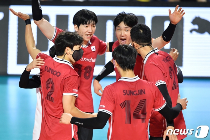 한국 남자 배구대표팀 (대한배구협회 제공) ⓒ 뉴스1