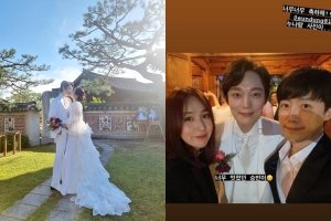 심은진♥전승빈… 베이비복스 축가 속 화려한 결혼식