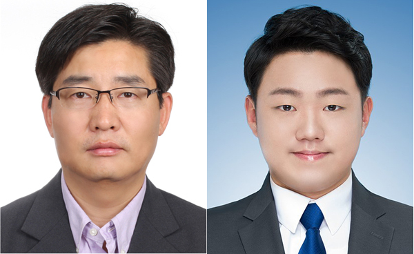 KBS 김봉진 기자(왼쪽)와 한국스포츠경제 이정인 기자.(한국체육기자연맹 제공)