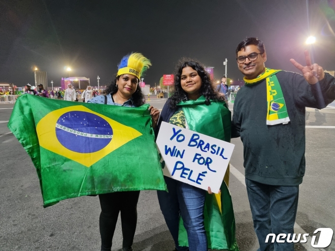 인도 출신의 브라질 팬 아만다 ⓒ News1 안영준 기자