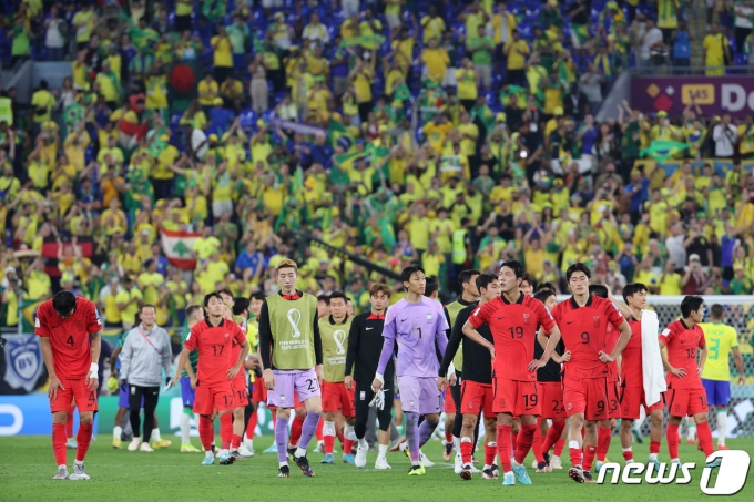 [사진] 16강으로 월드컵 마무리 지은 벤투호