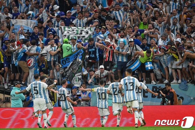 카타르 월드컵 준결승에 성공한 아르헨티나. ⓒ AFP=뉴스1