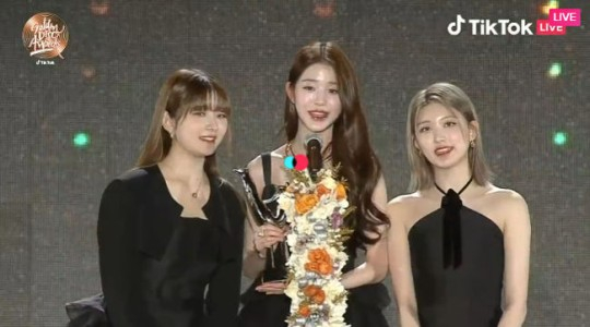 신인을 수상한 아이브가 골든디스크에서도 음원 대상을 받았다. /사진=JTBC 방송캡처