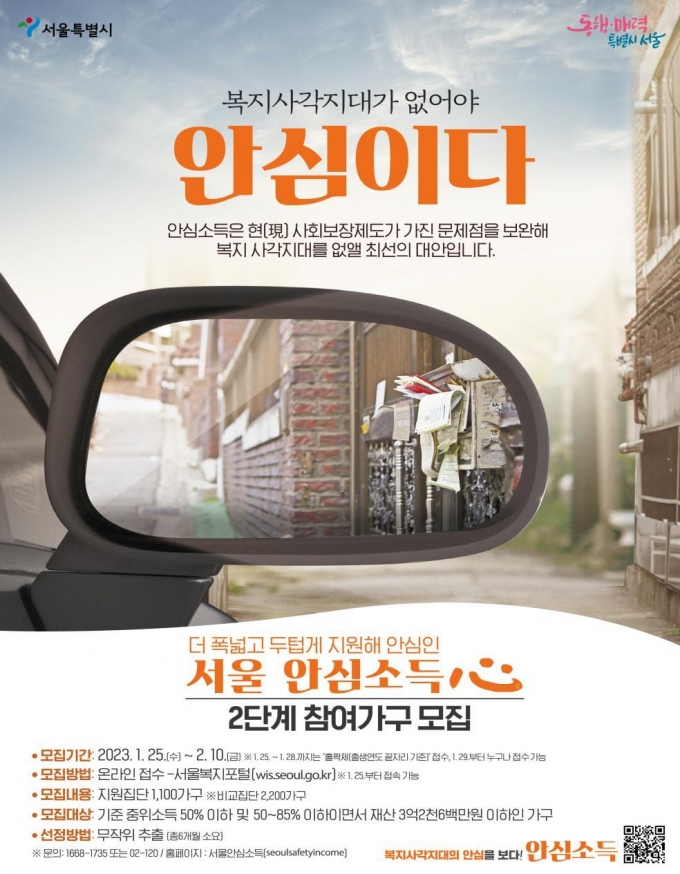 안심소득(서울시 제공).