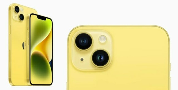 LG유플러스는 최근 아이폰14 시리즈 공시지원금을 최대 30만원 가까이 인상했다. 사진은 노란색 아이폰14 기본·플러스 모델. /사진=애플